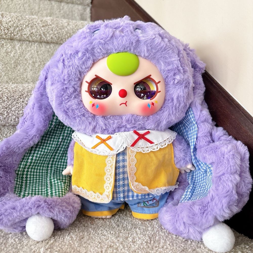 Baby Three 400% Hidden Large Plush V2 Purple Liquid Eyes | Kawaii Gift